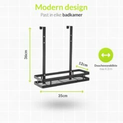 Doucherek Aan Douchewand - Zwart - Doucherekje Hangend - Zonder Boren 17 Doucherek Aan Douchewand - Zwart - Doucherekje Hangend - Zonder Boren -Merkloos Verkoop 1200x1200 1620