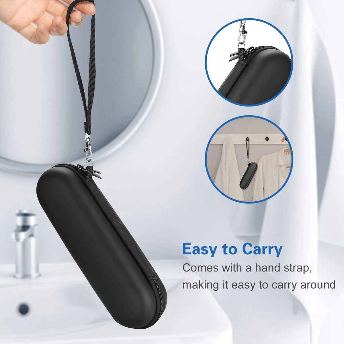 Hoes Voor Oral-B Tandenborstel, Etui, Harde Schaal, Philips Elektrische Tandenborstel, Reisetui, Draagtas, Elektrische Tandenborstelhouder, Houder, Houder, Reistas, Zwart 3 Hoes Voor Oral-B Tandenborstel, Etui, Harde Schaal, Philips Elektrische Tandenborstel, Reisetui, Draagtas, Elektrische Tandenborstelhouder, Houder, Houder, Reistas, Zwart - Afbeelding 3