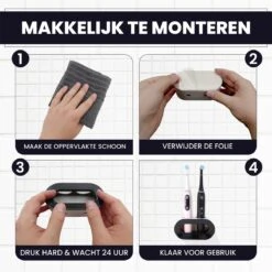 Lenga Tandenborstelhouder - Elektrische Tandenborstel Houder - Dubbele Tandenborstel Houder - Tandenborstel Houder Zwart -Merkloos Verkoop 1200x1200 1705