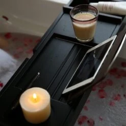 Merkloos Decopatent® Badplank - Uitschuifbaar 75 -> 110 Cm - Verstelbaar Bamboe Badrekje Voor In Bad - Boekenhouder - Tablethouder - Zwart 16 Merkloos Decopatent® Badplank - Uitschuifbaar 75 -> 110 Cm - Verstelbaar Bamboe Badrekje Voor In Bad - Boekenhouder - Tablethouder - Zwart -Merkloos Verkoop 1200x1200 1730