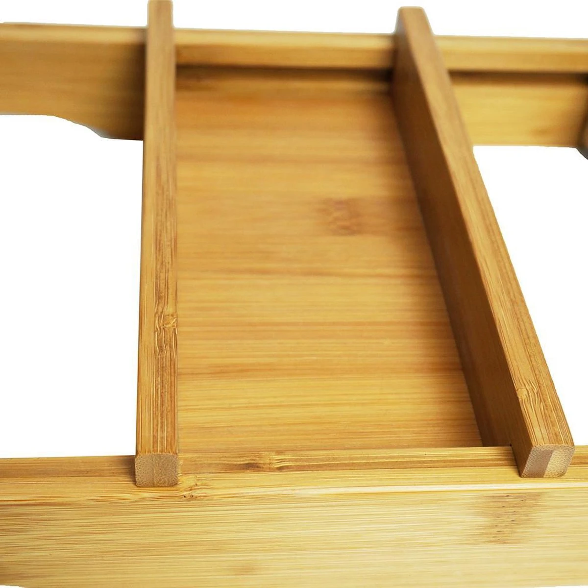 IVOL Badplank Bamboe - Badplank Hout Met Badrek Houders - Uitschuifbaar - 75 Tot 110 Cm 4 IVOL Badplank Bamboe - Badplank Hout Met Badrek Houders - Uitschuifbaar - 75 Tot 110 Cm - Afbeelding 4