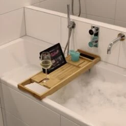 IVOL Badplank Bamboe - Badplank Hout Met Badrek Houders - Uitschuifbaar - 75 Tot 110 Cm 17 IVOL Badplank Bamboe - Badplank Hout Met Badrek Houders - Uitschuifbaar - 75 Tot 110 Cm -Merkloos Verkoop 1200x1200 1738