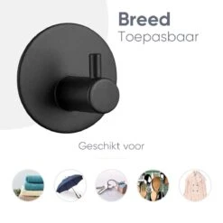 Trendfield Handdoekhaakjes Zelfklevend Rond - 2 Zwarte Handdoek Haakjes - Ronde Handdoekhaak - Zwart 9 Trendfield Handdoekhaakjes Zelfklevend Rond - 2 Zwarte Handdoek Haakjes - Ronde Handdoekhaak - Zwart -Merkloos Verkoop 1200x1200 174