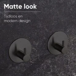 Trendfield Handdoekhaakjes Zelfklevend Rond - 2 Zwarte Handdoek Haakjes - Ronde Handdoekhaak - Zwart 10 Trendfield Handdoekhaakjes Zelfklevend Rond - 2 Zwarte Handdoek Haakjes - Ronde Handdoekhaak - Zwart -Merkloos Verkoop 1200x1200 175