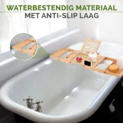 Krexs - Badplank – Badbrug - Badplank Voor In Bad – Badrekje - Badtafel - Badkuip Plank - Bamboe Badplank -Merkloos Verkoop 1200x1200 1754