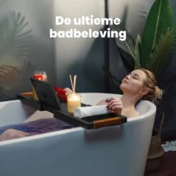 RelaxTub® Badplank - Badplank Voor In Bad - Badrek - Verstelbaar - Anti Slip - Badplank Zwart - Badplank Hout - Badrekje Inclusief Boekenhouder, Tablethouder & Spiegel 15 RelaxTub® Badplank - Badplank Voor In Bad - Badrek - Verstelbaar - Anti Slip - Badplank Zwart - Badplank Hout - Badrekje Inclusief Boekenhouder, Tablethouder & Spiegel -Merkloos Verkoop 1200x1200 1799