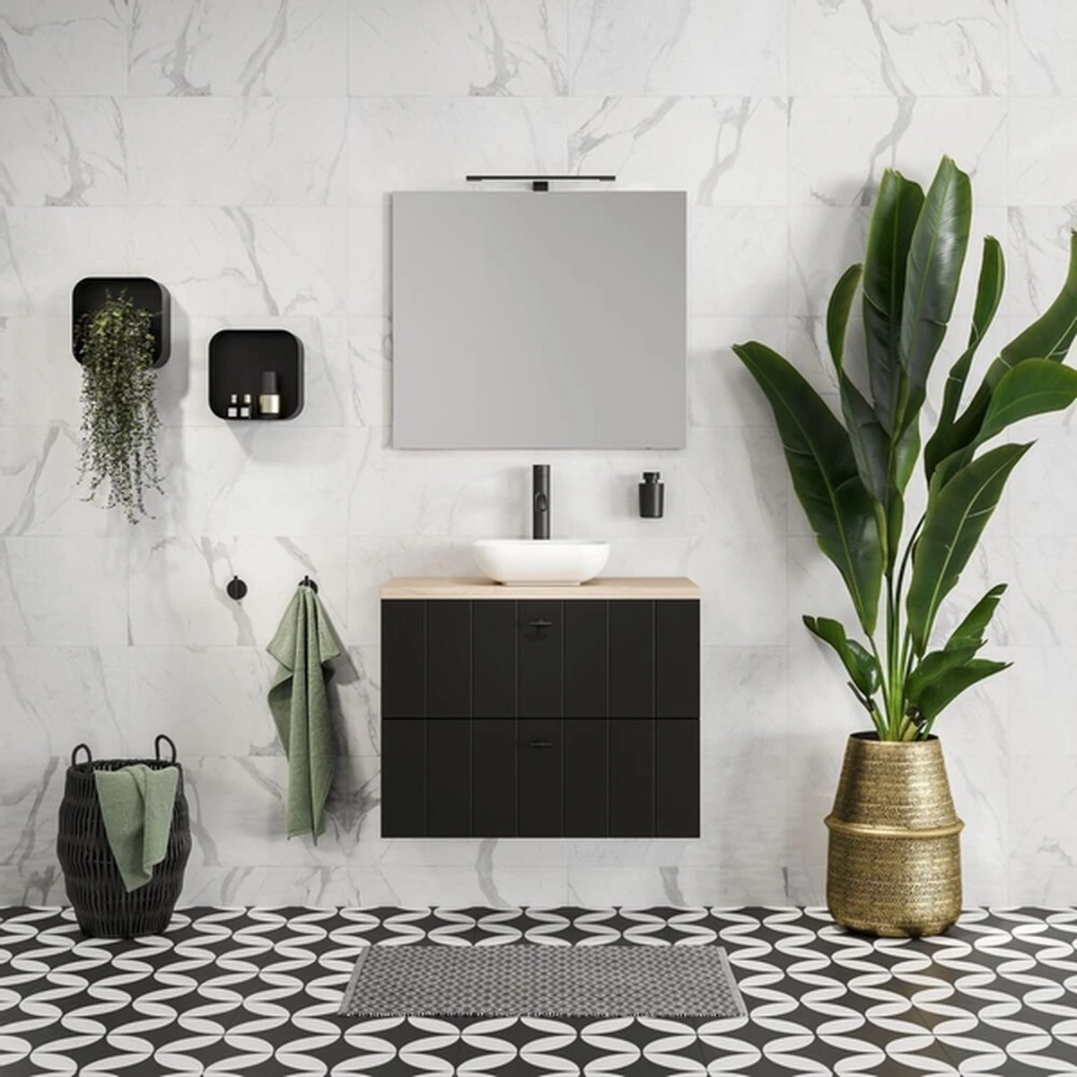 Tiger Tune - Zeepdispenser - Zwart Metaal Geborsteld / Zwart 14 Tiger Tune - Zeepdispenser - Zwart Metaal Geborsteld / Zwart - Afbeelding 14