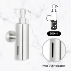 VDN Stainless Zeeppompje - Zeepdispenser Wandmontage - Zilver - Hangend - RVS -Merkloos Verkoop 1200x1200 1849