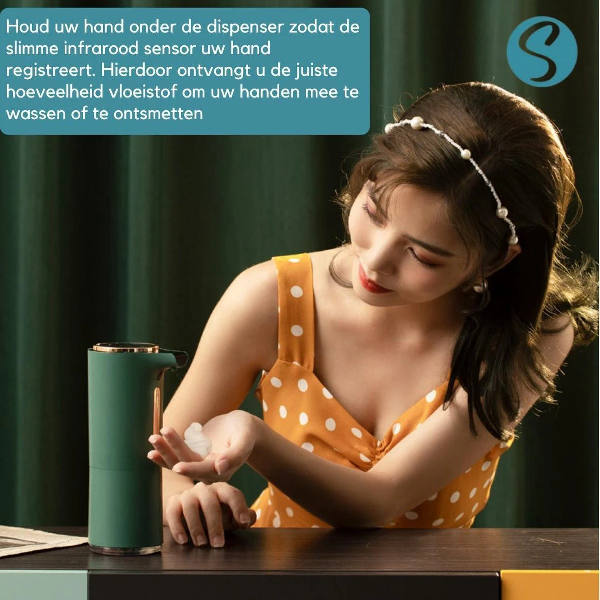 Green Lush Comfort - Automatische Zeepdispenser Voor Desinfecterende Gel - Desinfectie Dispenser - No Touch Zeep Pomp - Handsfree Zeeppomp Elektrisch - Sensor - Hygiënisch - Keuken - Badkamer - Toilet 2 Green Lush Comfort - Automatische Zeepdispenser Voor Desinfecterende Gel - Desinfectie Dispenser - No Touch Zeep Pomp - Handsfree Zeeppomp Elektrisch - Sensor - Hygiënisch - Keuken - Badkamer - Toilet - Afbeelding 2