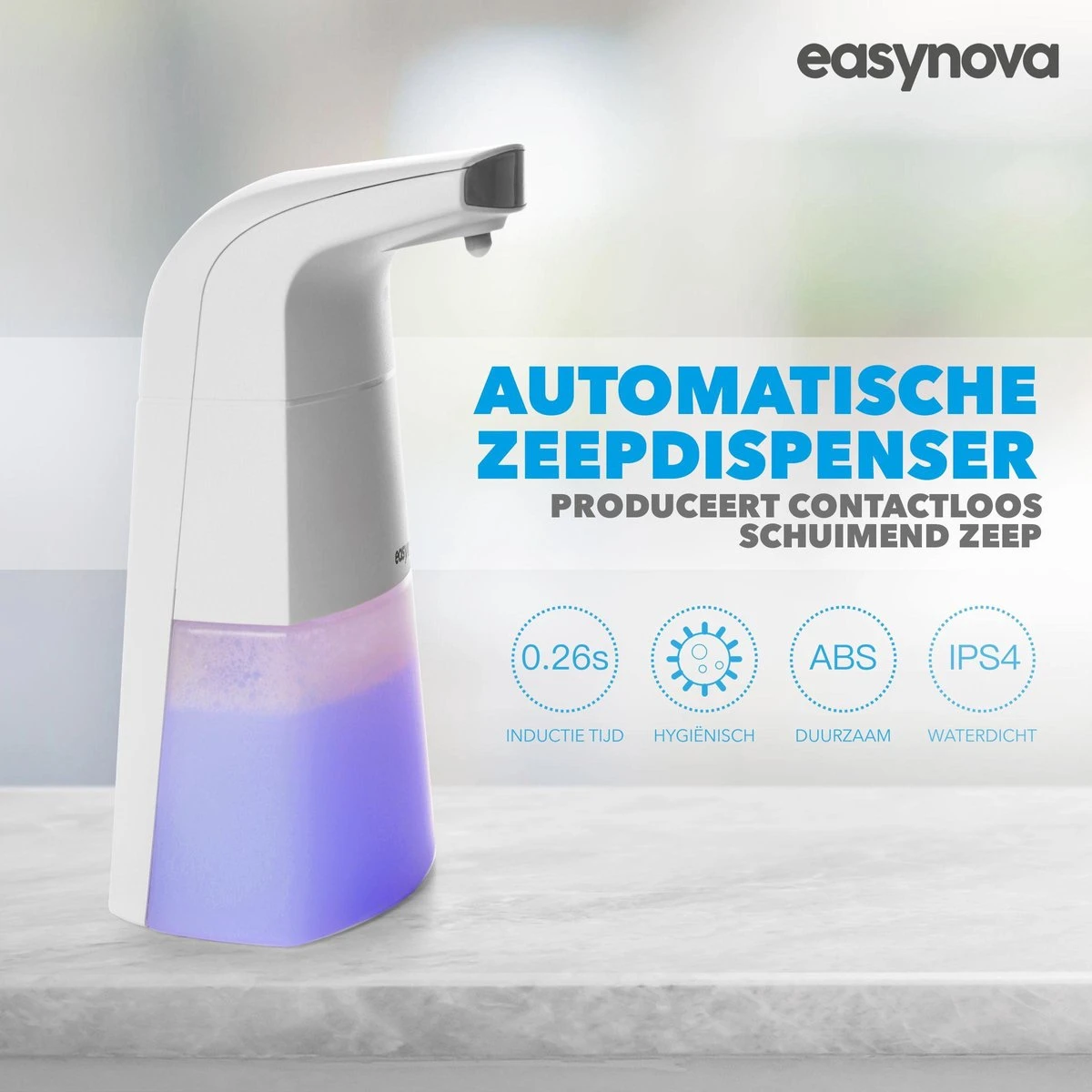 Automatische Foam Dispenser - Schuim - Zeep - Zeepdispenser - Hygiëne - Infrarood Sensor - Schuimzeep Dispenser - Zeeppompje - Elektrische Zeep Dispenser - Dettol Mousse 7 Automatische Foam Dispenser - Schuim - Zeep - Zeepdispenser - Hygiëne - Infrarood Sensor - Schuimzeep Dispenser - Zeeppompje - Elektrische Zeep Dispenser - Dettol Mousse - Afbeelding 7