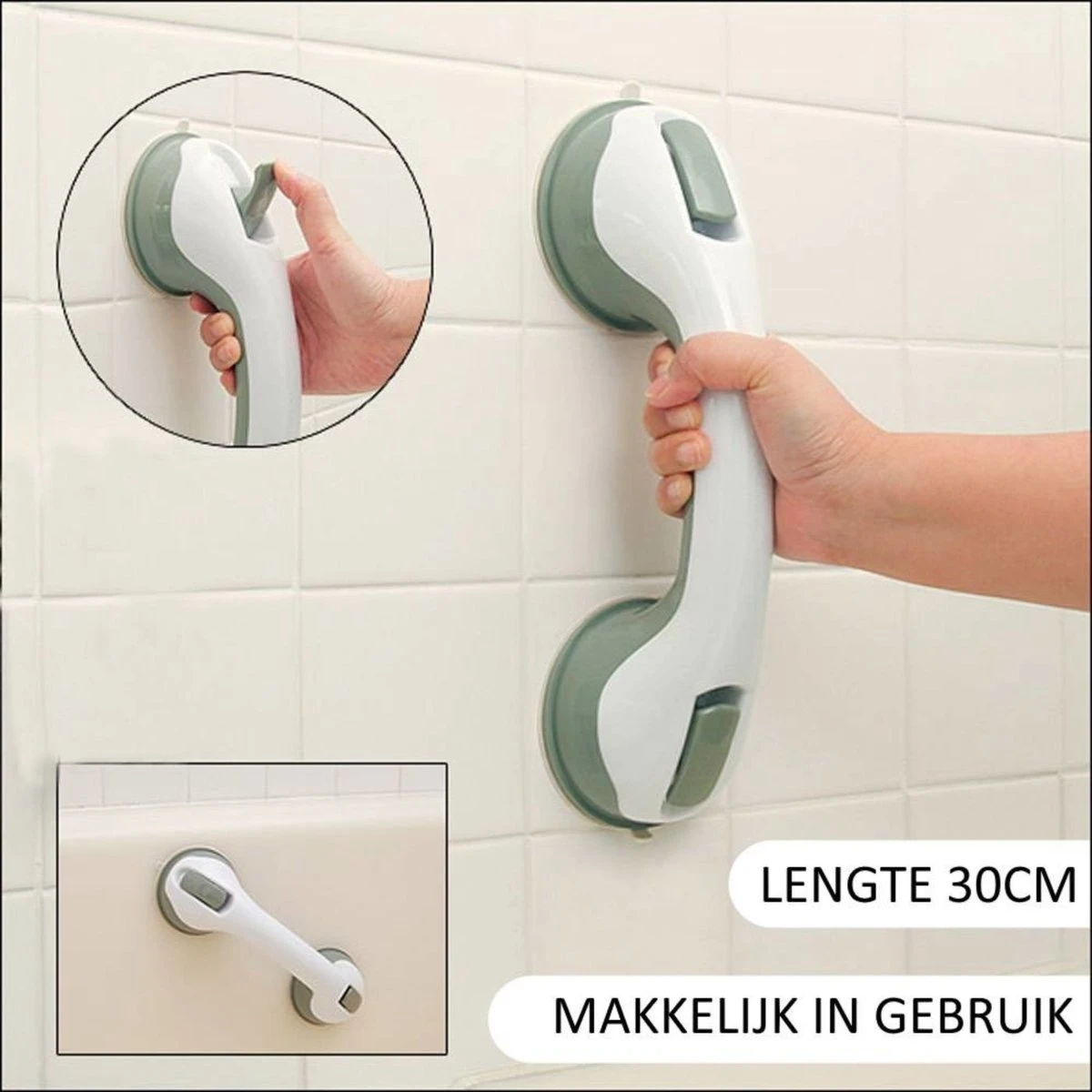 Benson Zuignap + Grip Handgreep Badkamer Multifunctioneel 3 Benson Zuignap + Grip Handgreep Badkamer Multifunctioneel - Afbeelding 3