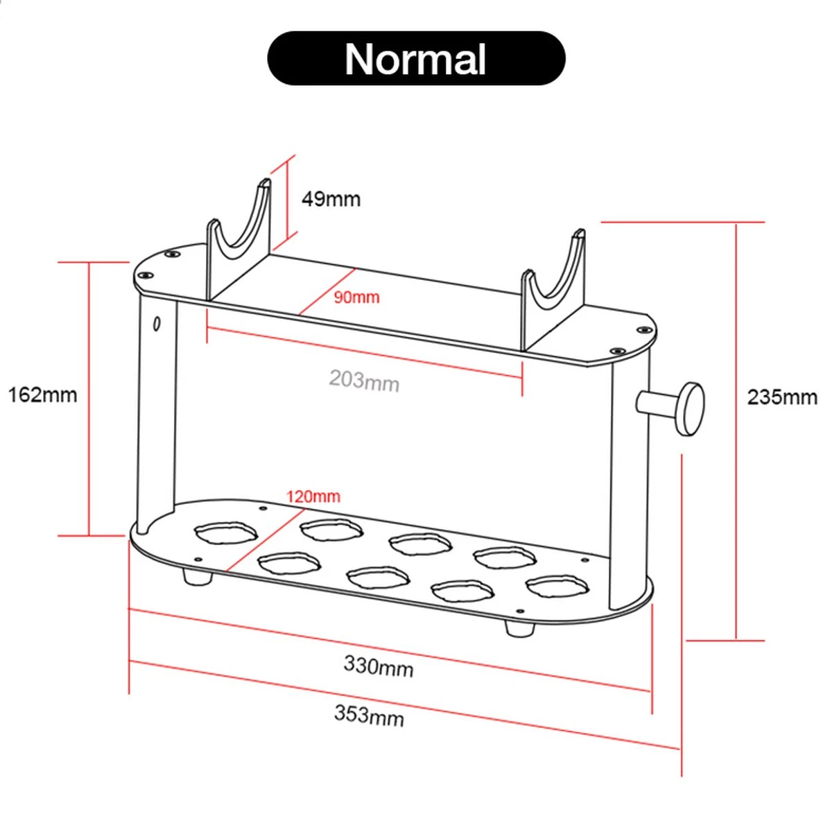 Houder Geschikt Voor Dyson Airwrap (korte Versie) - Geschikt Voor 8 Accessoires - Passend Voor Dyson Airwrap Complete Multistyler - Zwart 6 Houder Geschikt Voor Dyson Airwrap (korte Versie) - Geschikt Voor 8 Accessoires - Passend Voor Dyson Airwrap Complete Multistyler - Zwart - Afbeelding 6