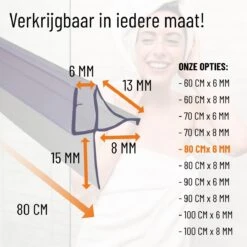 Simple Fix Lekstrip - Douchestrip - Waterkering - 80CM Lang - 6MM Glasdikte - Lekdorpel -Merkloos Verkoop 1200x1200 2006