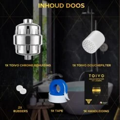 Toivo Douchefilter 17 Stages - Zilver - Incl. Montagetape En Rubberen Ringen - Waterfilter Voor Douchekop - Shower Filter - Waterfilter - Kraanfilter 14 Toivo Douchefilter 17 Stages - Zilver - Incl. Montagetape En Rubberen Ringen - Waterfilter Voor Douchekop - Shower Filter - Waterfilter - Kraanfilter -Merkloos Verkoop 1200x1200 2016
