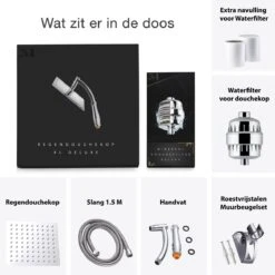 Regendouchekop XL Deluxe Ionisch Met Premium Waterfilter - Waterbesparend - ø 28 Cm - Inclusief Extra Navulling - Slang En Houder - Douchekop Met Filter - Regendouche - Handdouche - Hoge Druk - RVS - Douchefilter - Wellness - Spa 16 Regendouchekop XL Deluxe Ionisch Met Premium Waterfilter - Waterbesparend - ø 28 Cm - Inclusief Extra Navulling - Slang En Houder - Douchekop Met Filter - Regendouche - Handdouche - Hoge Druk - RVS - Douchefilter - Wellness - Spa -Merkloos Verkoop 1200x1200 2108