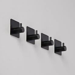 Handdoekhaakjes - Badkamer Zelfklevend – 4 Stuks – RVS - Zwart 12 Handdoekhaakjes - Badkamer Zelfklevend – 4 Stuks – RVS - Zwart -Merkloos Verkoop 1200x1200 211