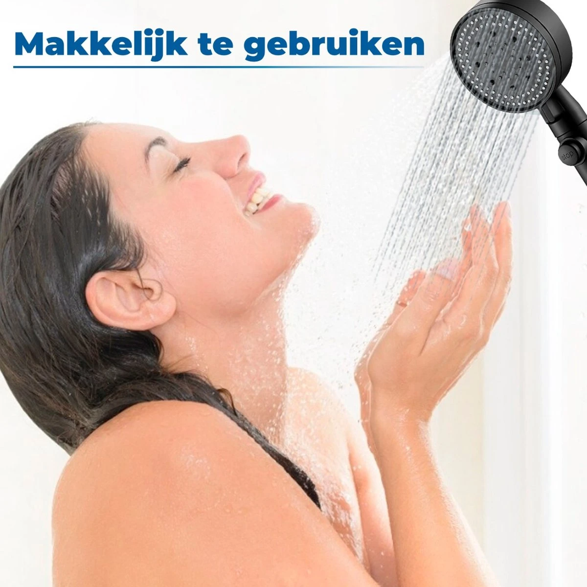 Imperatoris | DoucheSet - Douchekop Met Slang, Houder & Badmuts/Douchemuts - Waterbesparend – Hoge Druk – Regendouche - Zwart Mat 12 Imperatoris | DoucheSet - Douchekop Met Slang, Houder & Badmuts/Douchemuts - Waterbesparend – Hoge Druk – Regendouche - Zwart Mat - Afbeelding 12