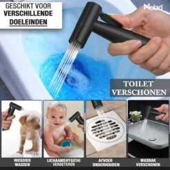 Nolad® Bidet Handdouche - Douchekoppen - Bidet - Handdouche - Zwart -Merkloos Verkoop 1200x1200 2120