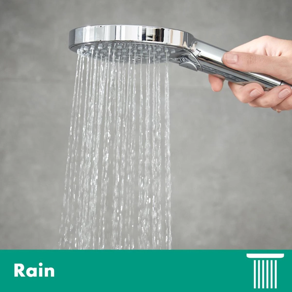 Hansgrohe Raindance Select S - Handdouche 120 PowderRain - 3 Straalsoorten - Chroom 4 Hansgrohe Raindance Select S - Handdouche 120 PowderRain - 3 Straalsoorten - Chroom - Afbeelding 4