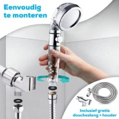 Waterbesparende Ionische Douchekop Met Slang En Houder - Handdouche - 3 Standen - Regendouche 11 Waterbesparende Ionische Douchekop Met Slang En Houder - Handdouche - 3 Standen - Regendouche -Merkloos Verkoop 1200x1200 2172