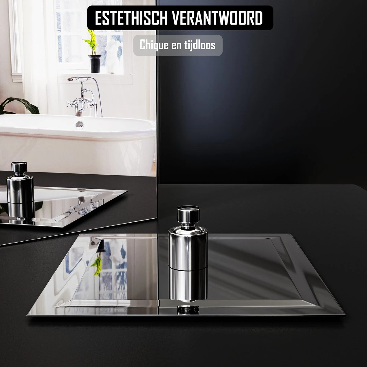 Regendouchekop Deluxe - ø 35CM - Douchekop Met Doucheslang En Douchekophouder - RVS 3 Regendouchekop Deluxe - ø 35CM - Douchekop Met Doucheslang En Douchekophouder - RVS - Afbeelding 3