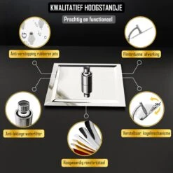 Regendouchekop Deluxe - ø 35CM - Douchekop Met Doucheslang En Douchekophouder - RVS 12 Regendouchekop Deluxe - ø 35CM - Douchekop Met Doucheslang En Douchekophouder - RVS -Merkloos Verkoop 1200x1200 2233