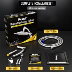 Regendouchekop Deluxe - ø 35CM - Douchekop Met Doucheslang En Douchekophouder - RVS 16 Regendouchekop Deluxe - ø 35CM - Douchekop Met Doucheslang En Douchekophouder - RVS -Merkloos Verkoop 1200x1200 2237