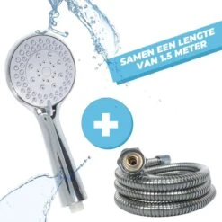 Douchekop Met Slang - Universeel - 5 Luxe Straalstanden - Chroom En RVS - Incl. Wandhouder 12 Douchekop Met Slang - Universeel - 5 Luxe Straalstanden - Chroom En RVS - Incl. Wandhouder -Merkloos Verkoop 1200x1200 2253