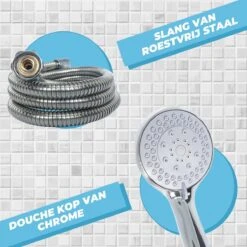 Douchekop Met Slang - Universeel - 5 Luxe Straalstanden - Chroom En RVS - Incl. Wandhouder 13 Douchekop Met Slang - Universeel - 5 Luxe Straalstanden - Chroom En RVS - Incl. Wandhouder -Merkloos Verkoop 1200x1200 2254