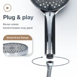 MaatWorkz - Waterbesparende Douchekop + Douchetimer - Handdouche - Hoge Druk - Luxe Design - Regendouche - ø 13 CM - 3 Standen - Chrome 13 MaatWorkz - Waterbesparende Douchekop + Douchetimer - Handdouche - Hoge Druk - Luxe Design - Regendouche - ø 13 CM - 3 Standen - Chrome -Merkloos Verkoop 1200x1200 2288