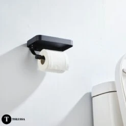 Tolussa Premium WC Rolhouder Zwart Met Plankje - Toiletrolhouder Zwart Met Plankje - Met En Zonder Boren 15 Tolussa Premium WC Rolhouder Zwart Met Plankje - Toiletrolhouder Zwart Met Plankje - Met En Zonder Boren -Merkloos Verkoop 1200x1200 230