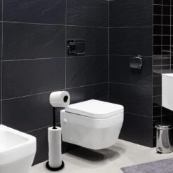 MM Brands WC Rolhouder - Toiletrol Houder Staand - WC Papier Rollenhouder Zonder Boren - Zwart 13 MM Brands WC Rolhouder - Toiletrol Houder Staand - WC Papier Rollenhouder Zonder Boren - Zwart -Merkloos Verkoop 1200x1200 235