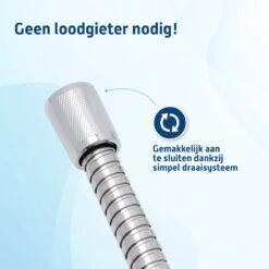 Saqu Express Doucheslang 200 Cm - Chroom -Merkloos Verkoop 1200x1200 2408