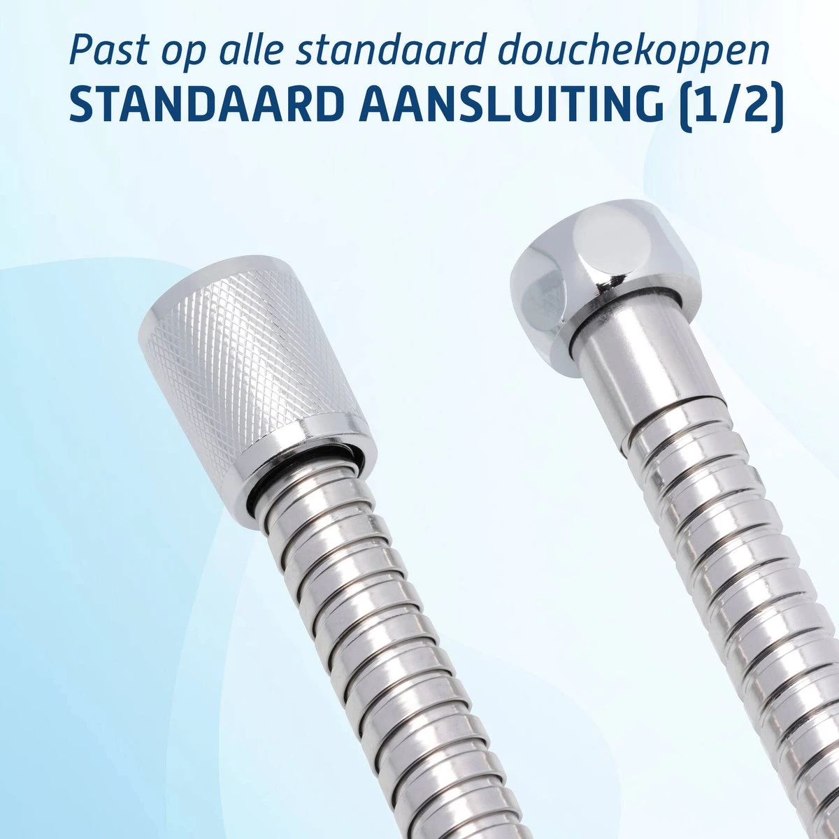 Saqu Express Doucheslang 150 Cm - Chroom 5 Saqu Express Doucheslang 150 Cm - Chroom - Afbeelding 5