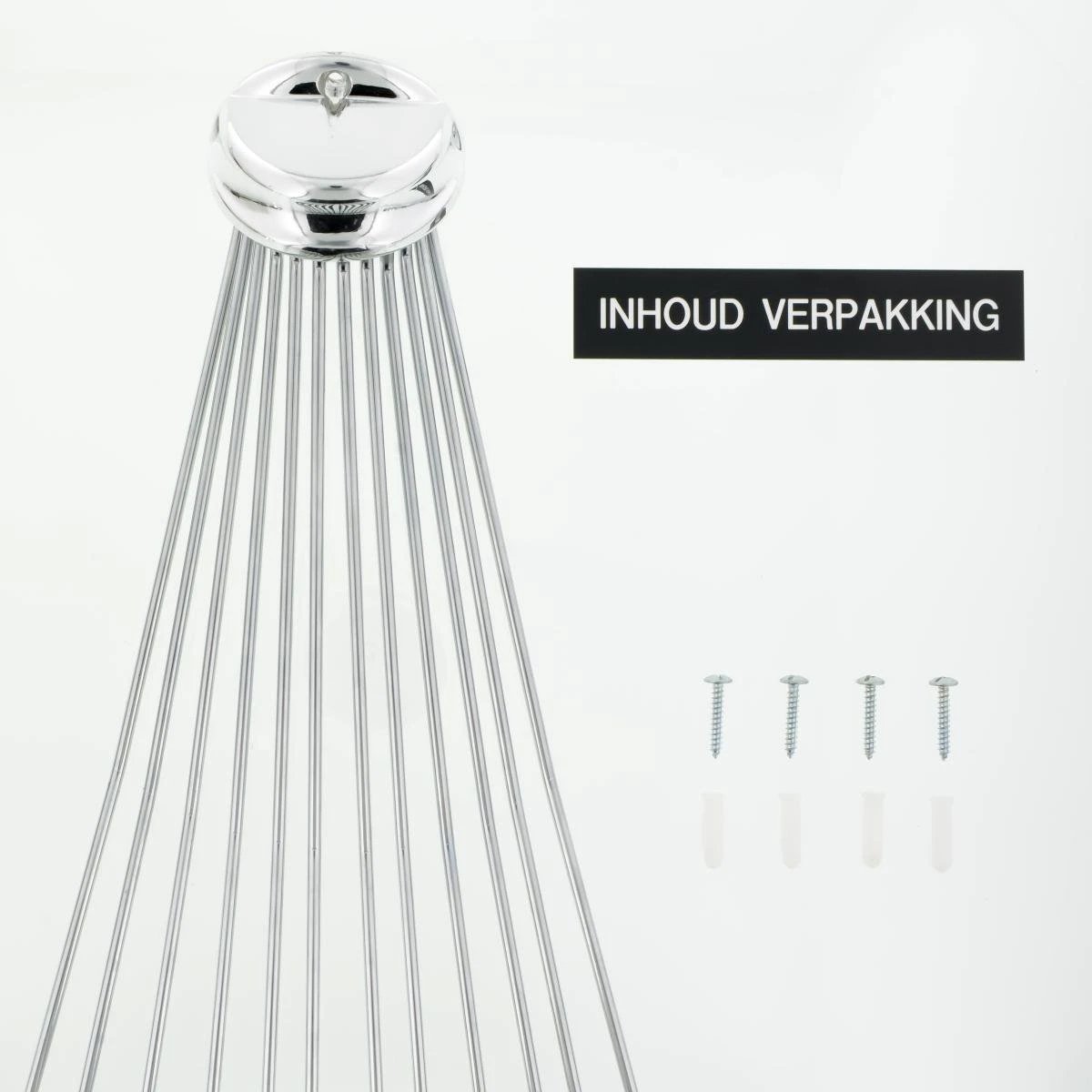 Sealskin Umbrella Douchegordijnstangset - Chroom 8 Sealskin Umbrella Douchegordijnstangset - Chroom - Afbeelding 8