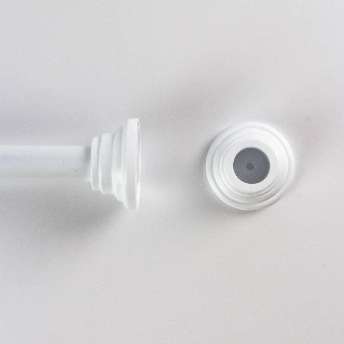 Saninorm Douchegordijnstang - 90x90 Cm - Wit 5 Saninorm Douchegordijnstang - 90x90 Cm - Wit - Afbeelding 5