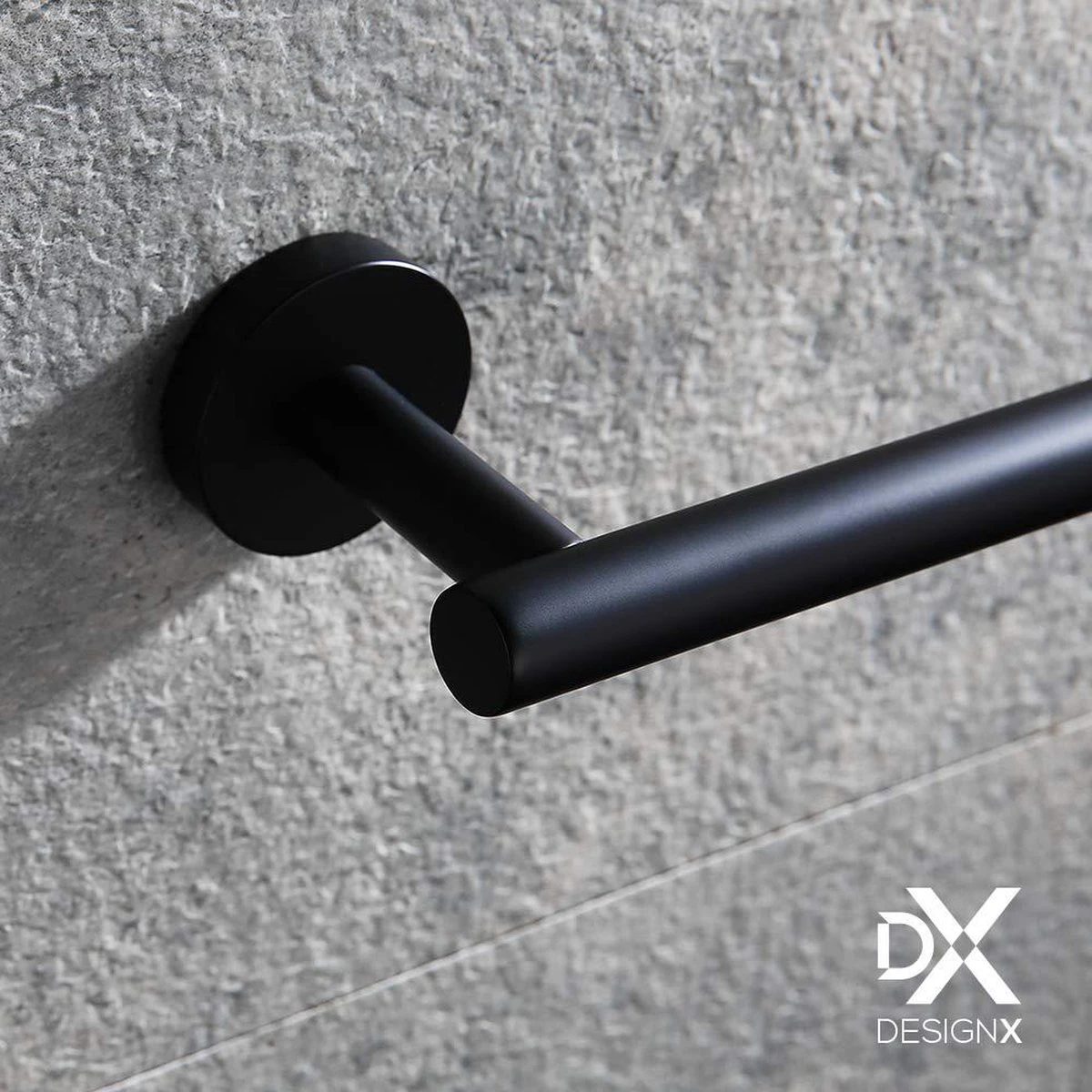 DesignX Toiletrolhouder Zwart - WC Rolhouder - Matte - Papier - Houder - Incl. Schroeven 3 DesignX Toiletrolhouder Zwart - WC Rolhouder - Matte - Papier - Houder - Incl. Schroeven - Afbeelding 3