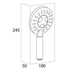 Tiger Tyne Doucheset - Regendouche Ø 22,5 Cm - Handdouche Ø 12 Cm - 3 Standen - Mat Zwart -Merkloos Verkoop 1200x1200 2480