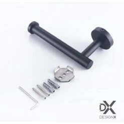 DesignX Toiletrolhouder Zwart - WC Rolhouder - Matte - Papier - Houder - Incl. Schroeven 20 DesignX Toiletrolhouder Zwart - WC Rolhouder - Matte - Papier - Houder - Incl. Schroeven -Merkloos Verkoop 1200x1200 249