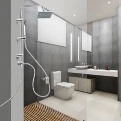 Niceey Doucheset - Regendouche - Handdouche - Verstelbaar - Vierkant - Chroom 10 Niceey Doucheset - Regendouche - Handdouche - Verstelbaar - Vierkant - Chroom -Merkloos Verkoop 1200x1200 2498