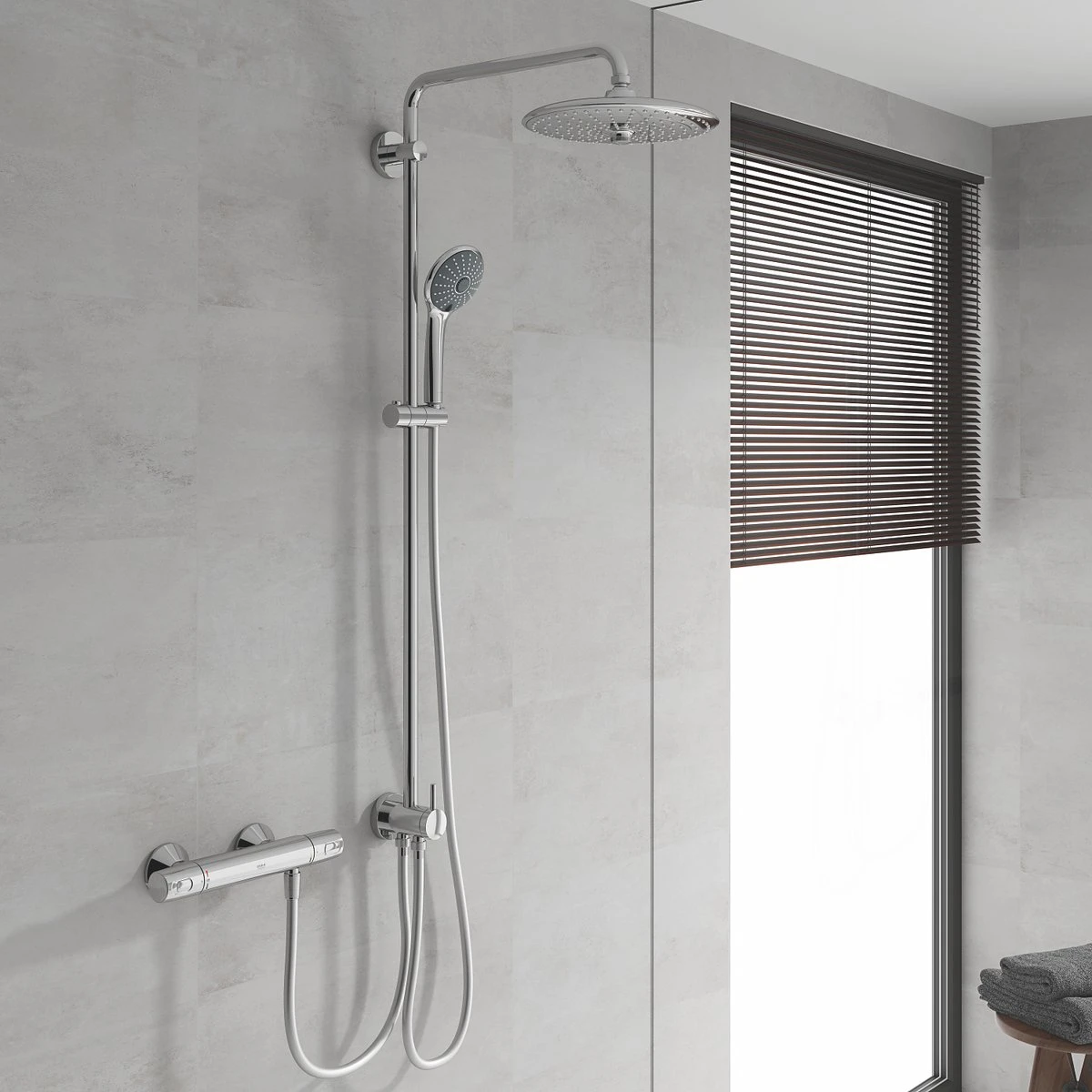 GROHE QuickFix Vitalio Joy 260 Regendouche - Ø 26 Cm - 3 Straalsoorten - Zonder Thermostaatkraan 3 GROHE QuickFix Vitalio Joy 260 Regendouche - Ø 26 Cm - 3 Straalsoorten - Zonder Thermostaatkraan - Afbeelding 3