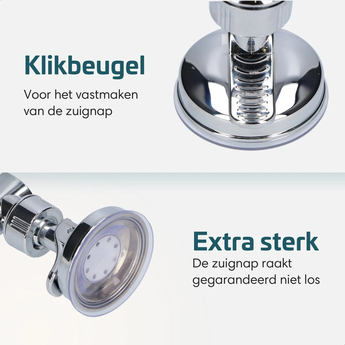 Moodcare® Verplaatsbare Douchekophouder Zelfklevend - Chroom – Douchekop Houder Zonder Boren – Wandhouder Douchekop Zuignap 3 Moodcare® Verplaatsbare Douchekophouder Zelfklevend - Chroom – Douchekop Houder Zonder Boren – Wandhouder Douchekop Zuignap - Afbeelding 3