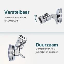 Moodcare® Verplaatsbare Douchekophouder Zelfklevend - Chroom – Douchekop Houder Zonder Boren – Wandhouder Douchekop Zuignap 11 Moodcare® Verplaatsbare Douchekophouder Zelfklevend - Chroom – Douchekop Houder Zonder Boren – Wandhouder Douchekop Zuignap -Merkloos Verkoop 1200x1200 2507