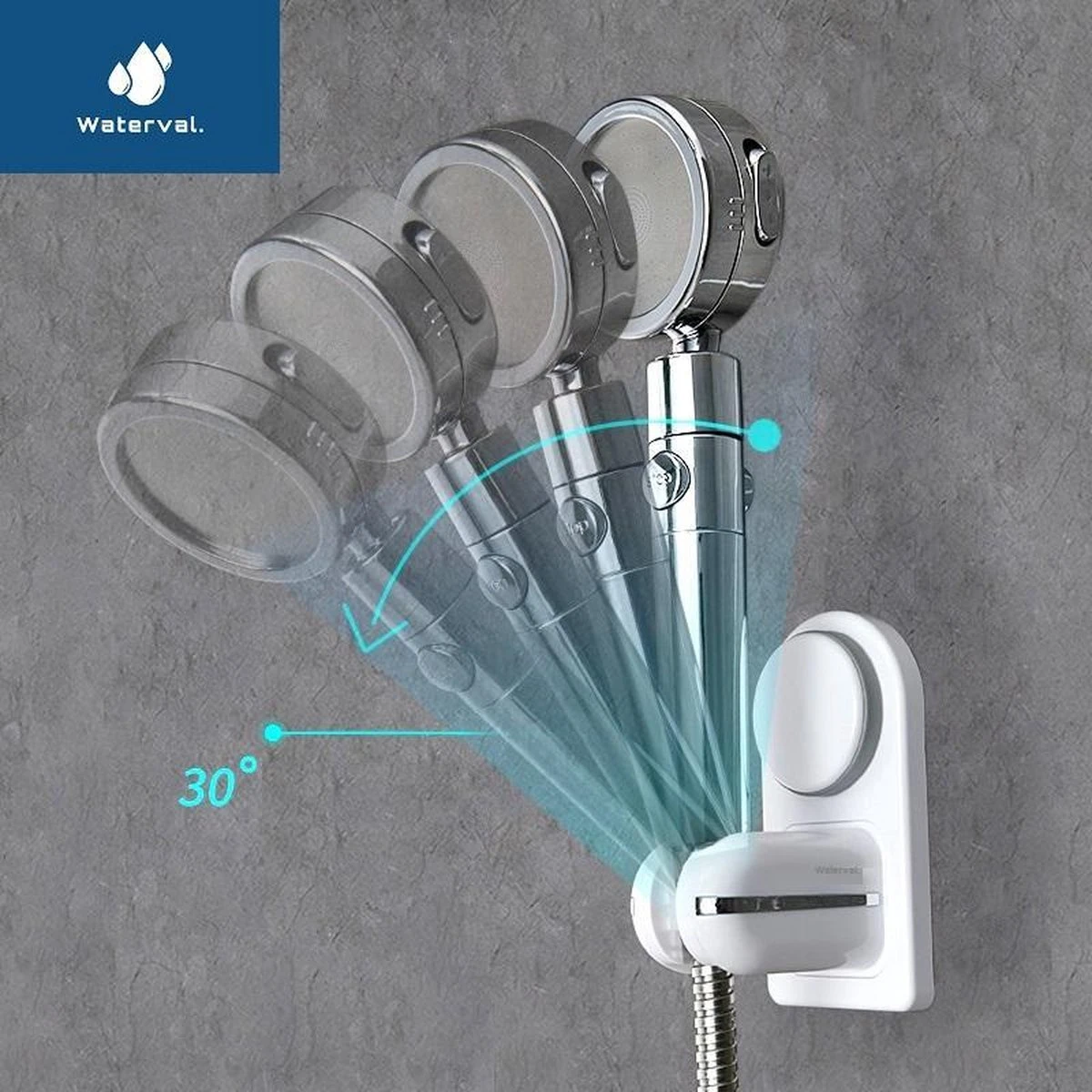 Zelfklevende Douchekophouder Met Zuignap - Universele Douchekop & Handdouche Houder - Verstelbaar - Handdouchehouder - Douche Kop Wandhouder - Zonder Boren & Schroeven 8 Zelfklevende Douchekophouder Met Zuignap - Universele Douchekop & Handdouche Houder - Verstelbaar - Handdouchehouder - Douche Kop Wandhouder - Zonder Boren & Schroeven - Afbeelding 8