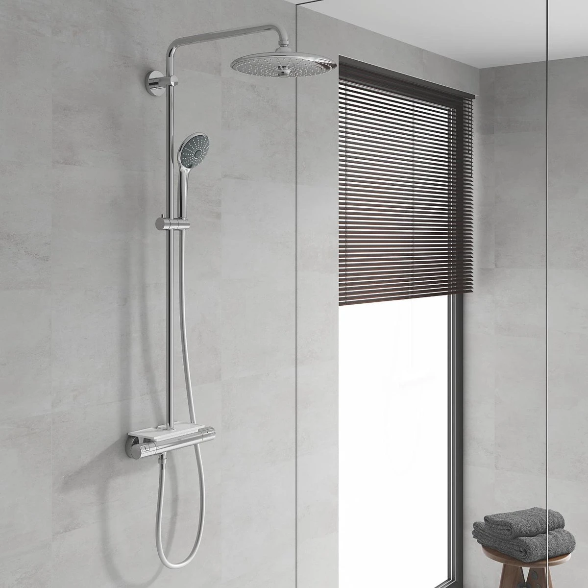 GROHE Vitalio Joy 260 Regendouche - ø 26 Cm - Zonder Cooltouch - Met Planchet 4 GROHE Vitalio Joy 260 Regendouche - ø 26 Cm - Zonder Cooltouch - Met Planchet - Afbeelding 4
