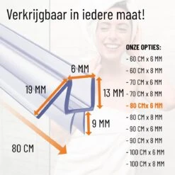 Simple Fix Lekstrip - Douchestrip - Waterkering - 80CM Lang - 6MM Glasdikte - Lekdorpel & Dubbele Middenlip 11 Simple Fix Lekstrip - Douchestrip - Waterkering - 80CM Lang - 6MM Glasdikte - Lekdorpel & Dubbele Middenlip -Merkloos Verkoop 1200x1200 2614