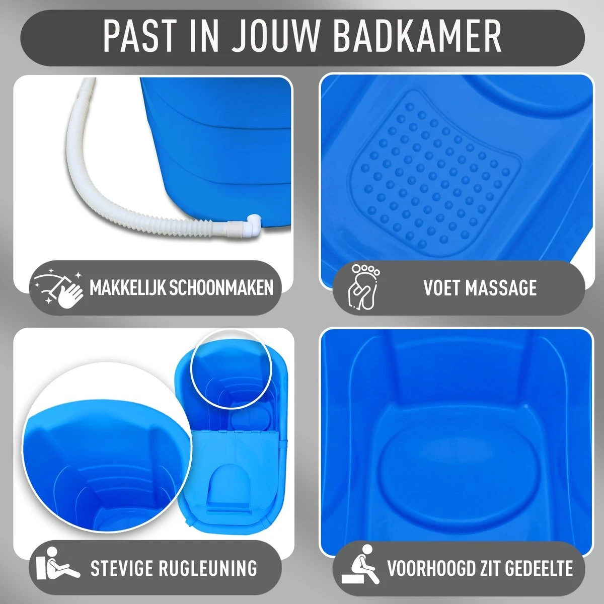 Goodlife Zitbad Voor Volwassenen XL – Bath Bucket – 330L 1M Lang – Mobiele Badkuip – Zitbad Voor In De Douche - Zitbad - Mobiele Badkuip - Zitbad Kinderen - Zitbad Voor Volwassenen - Blauw 2 Goodlife Zitbad Voor Volwassenen XL – Bath Bucket – 330L 1M Lang – Mobiele Badkuip – Zitbad Voor In De Douche - Zitbad - Mobiele Badkuip - Zitbad Kinderen - Zitbad Voor Volwassenen - Blauw - Afbeelding 2