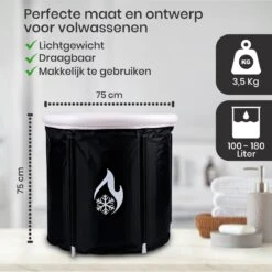 Opvouwbaar Zitbad Voor Volwassenen - Bath Bucket - Ijsbad - Inklapbaar Bad - Zwart - Opblaasbad - Inclusief Voetpomp - Inclusief Ingebouwd Zitkussen 12 Opvouwbaar Zitbad Voor Volwassenen - Bath Bucket - Ijsbad - Inklapbaar Bad - Zwart - Opblaasbad - Inclusief Voetpomp - Inclusief Ingebouwd Zitkussen -Merkloos Verkoop 1200x1200 2679