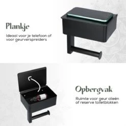 Gatot Goodies RVS Toiletrolhouder Met Plankje - WC Rolhouder Zwart Zonder Boren –Toiletpapierhouder Zelfklevend – Met Lade 10 Gatot Goodies RVS Toiletrolhouder Met Plankje - WC Rolhouder Zwart Zonder Boren –Toiletpapierhouder Zelfklevend – Met Lade -Merkloos Verkoop 1200x1200 268