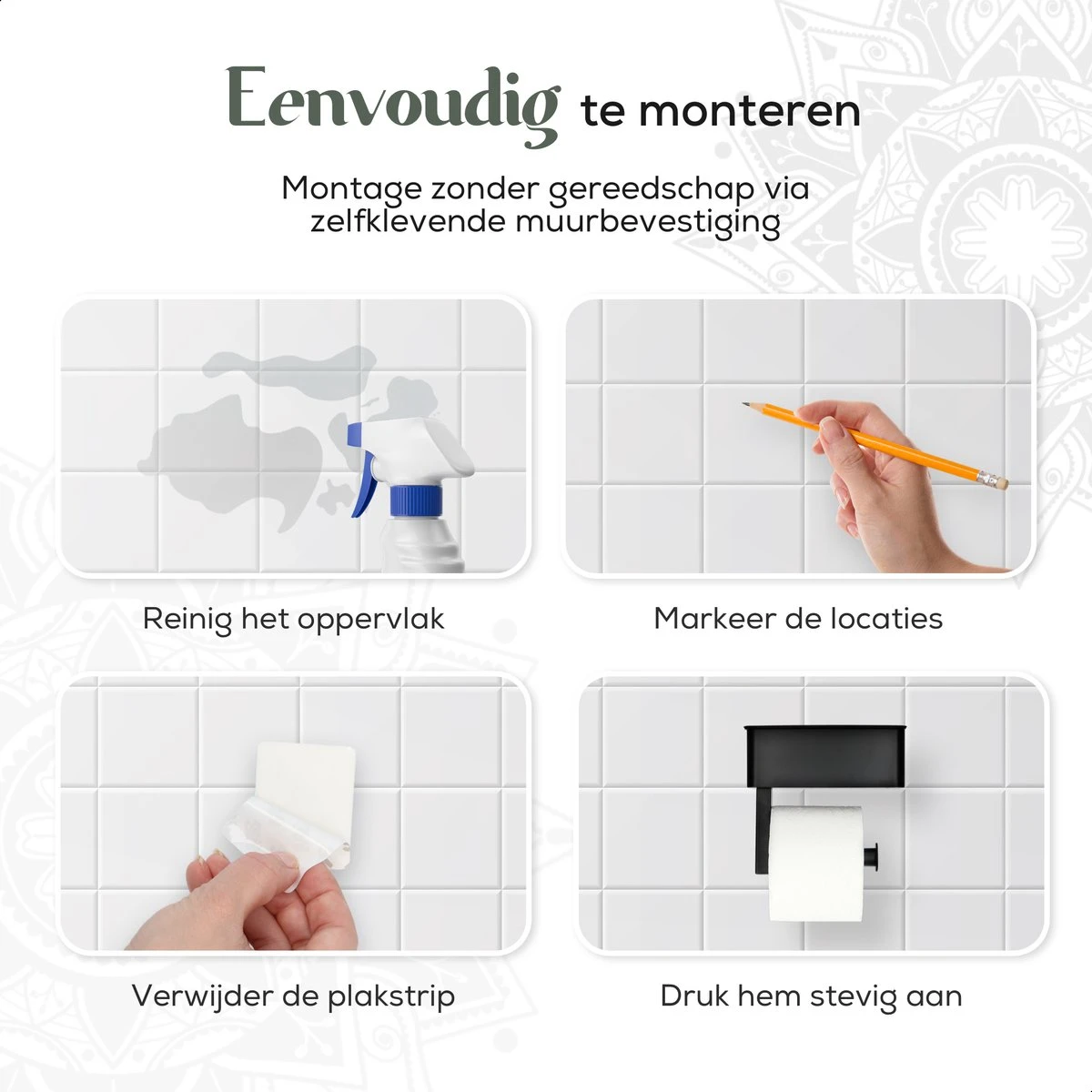 Gatot Goodies RVS Toiletrolhouder Met Plankje - WC Rolhouder Zwart Zonder Boren –Toiletpapierhouder Zelfklevend – Met Lade 4 Gatot Goodies RVS Toiletrolhouder Met Plankje - WC Rolhouder Zwart Zonder Boren –Toiletpapierhouder Zelfklevend – Met Lade - Afbeelding 4